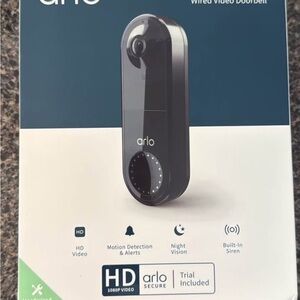 Arlo Wired Video Doorbell in Black